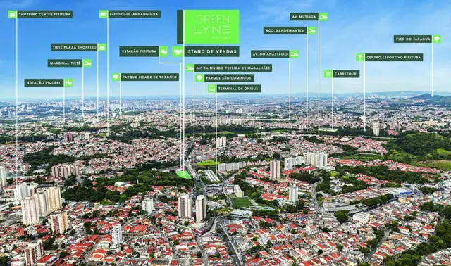 Imagem de apresentação de Green Lyne Pirituba, fornecida no catálogo de referência